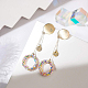 Brass Ear Stud Findings&nbsp;KK-BC0005-29G-5