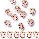 20Pcs Handmade Foil Lampwork Bumpy Beads&nbsp;FOIL-SZ0001-01-1