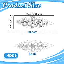 Rhinestone Clothing Patches&nbsp;PATC-WH0028-027P