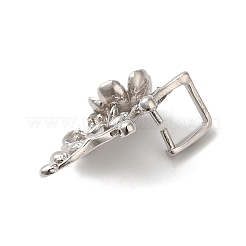 Rhodium Plated 925 Sterling Silver Ice Pick Pinch Bails&nbsp;STER-NH0001-17P