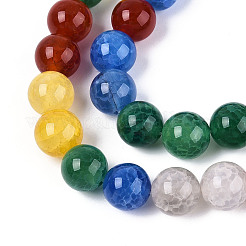 Natural Crackle Agate Beads Strands&nbsp;G-N349-09C-01