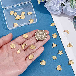 24Pcs 12 Styles 304 Stainless Steel Pendants&nbsp;STAS-PH0007-59