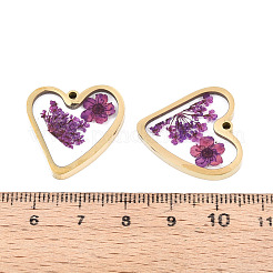 304 Stainless Steel Epoxy Resin Pendants&nbsp;X-STAS-T072-24