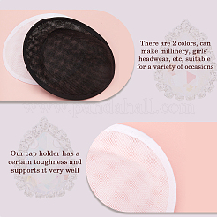 2Pcs 2 Colors Imitation Hemp Hat Embryo&nbsp;DIY-GF0009-72