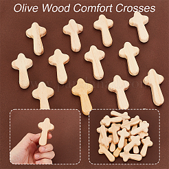 20Pcs Wooden Cross Wall Ornaments&nbsp;AJEW-GA0007-33