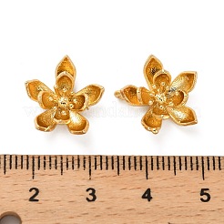 Brass Bead Caps&nbsp;KK-H496-08G