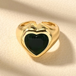 Brass Cuff Rings for Women&nbsp;RJEW-Q008-11G-02