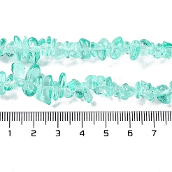 Spray Painted Transparent Glass Beads Strands&nbsp;X-GLAA-P060-01A-08