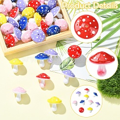 20Pcs 5 Colors Opaque Acrylic Beads&nbsp;MACR-YW0004-76