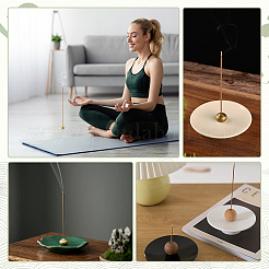 Brass Incense Burner Holder&nbsp;AJEW-WH0077-233C