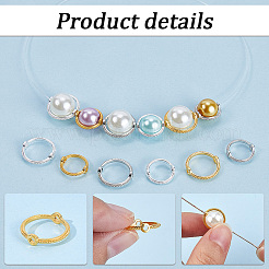 240Pcs 6 Styles Alloy Bead Frames&nbsp;FIND-SP0002-53