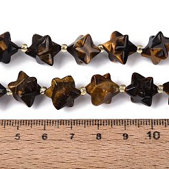 Natural Tiger Eye Beads Strands&nbsp;G-Q608-07A-06