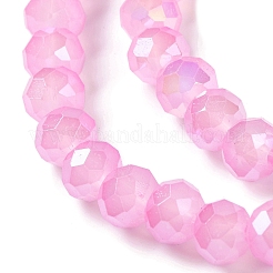 Baking Electroplate Glass Beads Strands&nbsp;DGLA-A039-J6MM-B18