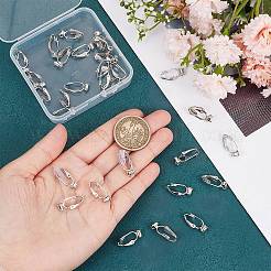 36Pcs Brass Clip-on Earring Converters Findings&nbsp;KK-SP0001-10P