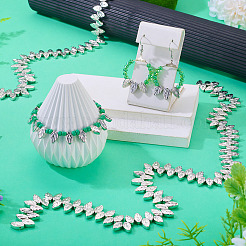 130Pcs 2 Strands Electroplate Glass Beads Strands&nbsp;EGLA-TA0013-56B