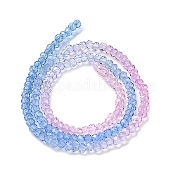 Transparent Painted Glass Beads Strands&nbsp;DGLA-A034-T1mm-A08