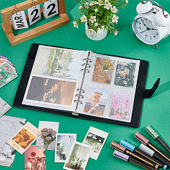 1Pc A5 Imitation Leather with Iron Loose-leaf Planner Notebook&nbsp;AJEW-PH0006-38