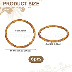 6Pcs Bamboo Bag Handles&nbsp;FIND-PH0028-41