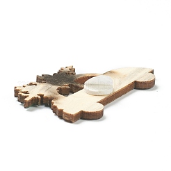 Christmas Theme Wood Pendant Decorations&nbsp;HJEW-P010-08