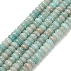Natural Amazonite Beads Strands&nbsp;X-G-L635-A35-4x2mm