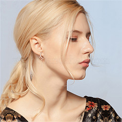 Brass Dangle Stud Earrings&nbsp;JE889A