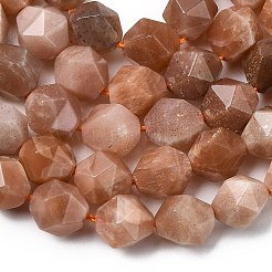 Natural Peach Moonstone Beads Strands&nbsp;G-Z119-A18-03