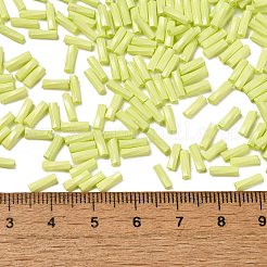 Baking Paint Glass Twist Bugle Beads&nbsp;SEED-C004-02E