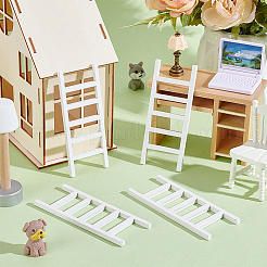 Wooden Ladder Miniature Ornaments&nbsp;AJEW-WH0270-937