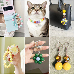 40Pcs 4 Colors Opaque Acrylic Beads&nbsp;MACR-TA0002-98