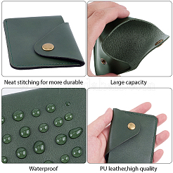 1Pc Rectangle PU Leather Credit Card Wallets for Women Men&nbsp;AJEW-CL0001-99A