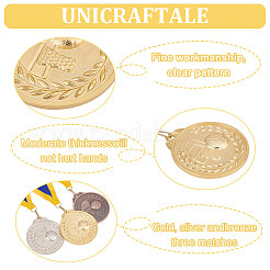 3Pcs 3 Colors Alloy Award Basketball Medal&nbsp;AJEW-FG0003-35