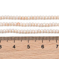 Electroplate Rondelle Glass Beads Strands&nbsp;GL-T021-2x2.5mm-17-19