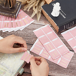 10 Sheets PU Imitation Leather Bible Tabs&nbsp;STIC-WH0004-26C