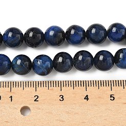 Grade B Natural Tiger Eye Beads Strands&nbsp;X-G-F591-18-8mm-01