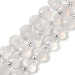 Natural White Agate Beads Strands&nbsp;G-B153-B02