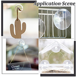 100Pcs Transparent PVC Suckers&nbsp;PVC-GO0001-01