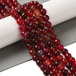 Dyed & Heated Natural Dragon Veins Agate Beads Strands&nbsp;G-P539-A01-25