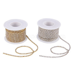 Brass Rhinestone Strass Chains&nbsp;CHC-BC0001-05