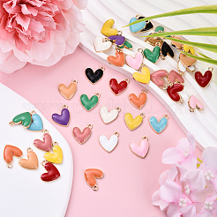 55Pcs 11 Colors  Zinc Alloy Pendants&nbsp;FIND-YW0007-42
