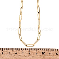 304 Stainless Steel Paperclip Chain Necklaces&nbsp;NJEW-U026-12G