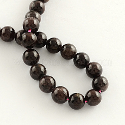 Natural Garnet Gemstone Bead Strands&nbsp;LS-G-R263-10mm