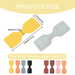 8 Bags 8 Colors Cowhide Purse Suspension Clasps Bag Strap Connector Fabric&nbsp;PURS-CL0001-04A