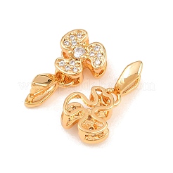 SHEGRACE Brass Micro Pave Cubic Zirconia Ice Pick Pinch Bails&nbsp;XGRQ5K291-828G