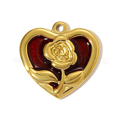 304 Stainless Steel Enamel Pendants&nbsp;STAS-OY005-28G