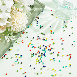 1496Pcs 8 Colors Faceted Rondelle Glass Beads&nbsp;GLAA-HY0001-27