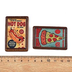 Fast Food Opaque Resin Cabochons&nbsp;RESI-C078-01