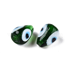Handmade Evil Eye Lampwork Beads&nbsp;LAMP-T021-16M