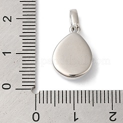 Rack Plating Brass with Synthetic Opal Pendants&nbsp;KK-S370-08P