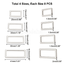 32Pcs 4 Style Alloy Buckle&nbsp;FIND-WR0002-90P