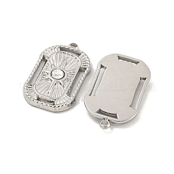 304 Stainless Steel Rhinestone Pendants&nbsp;STAS-P356-40P